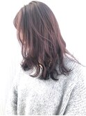 ラベンダーアッシュ_ココアブラウンフリンジウェーブ_ba273471