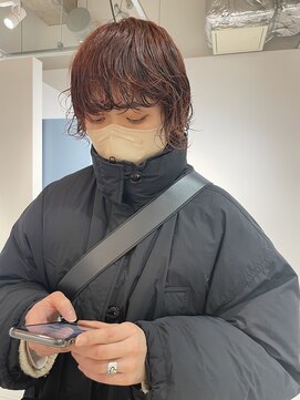 キュエム(Cuem) 【Cuem 菅原】ボブくせ毛風春パーマカシスカラーフレンチカール