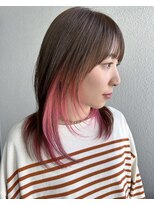 クエントバイアルティナ 大宮店(cuento by artina)&nbsp;バイカラー_インナーピンク_ビビッドカラー_ウザバング