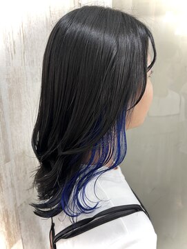 ヴァンカウンシル 立川店(VANCOUNCIL) 大人可愛いインナーブルー×ＶＡＮＣＯＵＮＣＩＬ立川