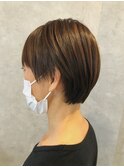 大人ショート/ハンサムショート/透明感/小顔カット/20代30代40代