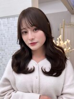 アンフィニー 銀座(ANFINI)&nbsp;くびれヘアセミロングレイヤーカットウェーブヘア