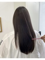 イコ 表参道原宿(ico)&nbsp;アッシュベージュ　ブリーチなしダブルカラー　アッシュカラー