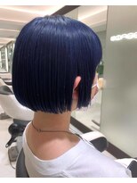 イメージア 町田店(IMAGE A) ブルーカラーボブダブルカラーブルーブラック