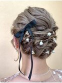 お呼ばれヘアセット