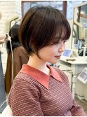 【力丸】丸み柔らかショートボブ