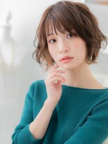 モッズヘア 上尾西口店(mod's hair)&nbsp;イヤリングカラー韓国風ゆるふわボブパーマA1上尾20代30代40代