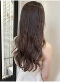 コテ巻きパーマ　ロングパーマ　コテ巻き風