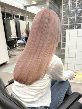 サンクプロジェクト(cinq PROJECT) ラベンダーミルクティーグレージュ韓国風顔まわりレイヤー原宿