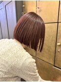 マチルダボブ暖色ミニマルボブボルドーカラー/オオタユキ