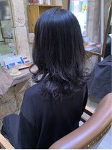 縮毛矯正をしながら毛先はパーマをかけるメニューも☆