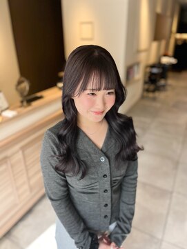 ヘアースタジオ エフ(Hair studio f) ラベンダーグレージュ/グレージュ/暗髪/艶髪