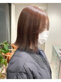 【チバ】切りっぱなしボブ　ミクルティーブラウンダークアッシュ