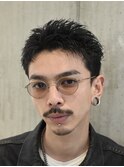 渋谷メンズパーマルーズショートアクティブショートツイスパ緩め