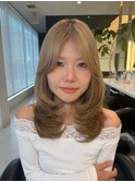 ワンホンレイヤー/韓国巻き/顔周りカット