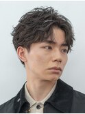 メンズパーマフェザーパーマシャドウパーマセンターパート