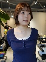 ロカリタ キョウト 河原町三条店(ROCAReTA kyoto) 切りっぱなしボブ レイヤーボブ ブラウンカラー