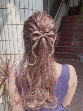 ティアラ 桜木町(TIARA) ラベンダーカラー★リボンアレンジ