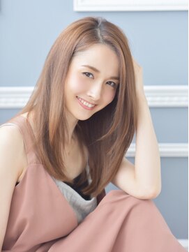 ネオリーブウリ 二子玉川店(Neolive uri) ストレートオリーブベージュ髪質改善大人ハイライト前髪