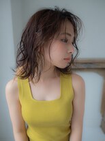 ディンプル 越谷駅前(DiMPlE)&nbsp;ウルフ風セミロング×インナーカラーDiMPlE越谷/越谷駅前/新越谷