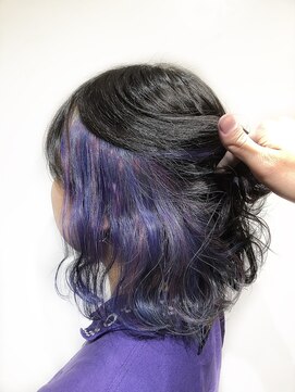 アンダーバーホワイト(_WHITE) ☆ユニコーンカラー☆インナーカラー