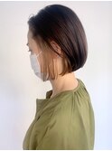 インナーカラーボブ_Aラインボブマロンベージュ_ba328362