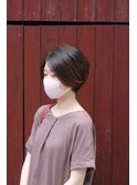 ショートボブ　後頭部ふんわりシルエット♪