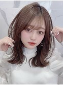 韓国風シースルーバング☆くびれミディアム 10代20代 新宿