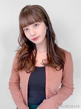 オーブ ヘアー ソレイユ 福岡千早店(AUBE HAIR soleil) 20代・30代_ワイドバングロング