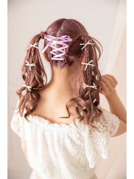 ヘアセットサロンシャルメ 梅田店(Hair Make Salon CHARMER) かわいい！レースアップツインテール♪
