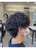 ツイストスパイラルパーマツイストパーマメンズマッシュパーマ