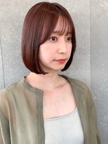 ◇結べる王道あご下ボブ♪秋カラー 顔周り小顔カット　表参道