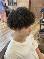 トータルビューティーサロン プリエ(prier) アフロ安藤　メンズパーマ/波巻きパーマ/波打ちパーマ
