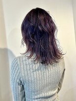 マリン(Marine)&nbsp;20代30代パープルカラー顔まわりレイヤーカット