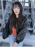 韓国ロングヘア×レイヤーカット