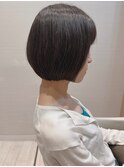 暗めカラー愛されショートマッシュルームイメチェンアラサー