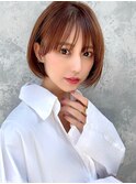小顔ショートボブハイライトカラー大人ショートカット白髪ぼかし