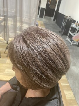 パプスドコワフュール 甲子園口店(Pap's de coiffeur) 脱白髪染めグレージュカラー