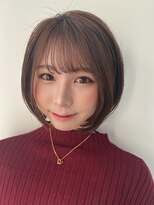 モアナ バイ ラナ 甚目寺店(MoanA BY LANA)&nbsp;韓国風/透明感カラー/オリーブベージュ/ぱっつん前髪/小顔カット