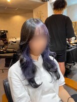 ルモ(Lumo)&nbsp;【MIHO】ブルーラベンダー×インナーカラー