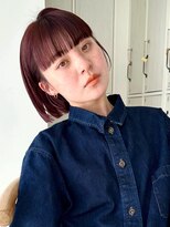 ガーデンヨコハマ(GARDEN YOKOHAMA) チェリーピンク切りっぱなしミニボブワイドバングイメチェン小顔