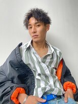 マグサロンギャラリー(Mag salon gallery)&nbsp;スパイキーショートパーマビジネスヘアセンターパートコンマヘア