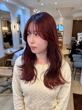 トゥルース 上野店(TRUTH) #レイヤーカット#ブリーチなしカラー