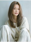 ☆ホワイトグレージュミニウルフデジタルパーマチェリーブラウン