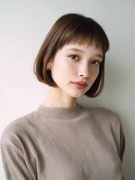 シェル 吉祥寺(shell) くびレイヤーエモージュグレージュカラーくびれショート/吉祥寺