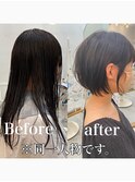 くびれショート☆丸みマッシュボブ小顔ヘッドスパ20代~50代