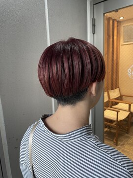 サボ 草薙店(SABO) ダブルカラーワインレッド