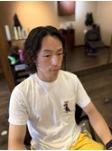 スパイラルパーマ×ミディアム