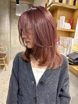 ルーフ 町田店(LUFE)&nbsp;ワインレッド/町田/ダブルカラー/ミディアムレイヤー/ブリーチ