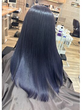 ティンク 横浜(Tink) 髪質改善カラー　ネイビーブラック/Tink横浜　担当Fuku